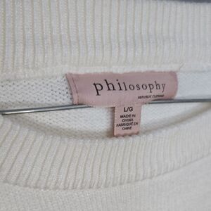 Philosophy Cream Knit Sweater